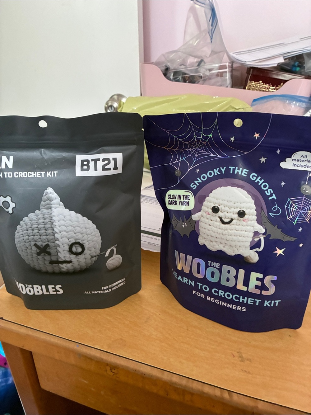The Woobles Snooky The Ghost & BT21 Crochet Kits -